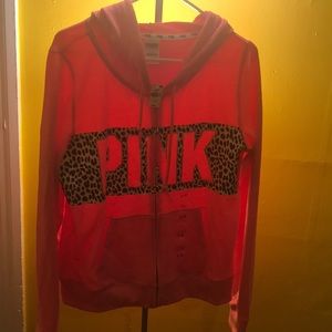 Hooded Jacket Sporty PINK Sweat Jacket